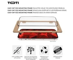 „Toti Premium PREMIUM“ grūdinto stiklo 3D ekrano apsauga, skirta „Apple iPhone 16 Pro“.