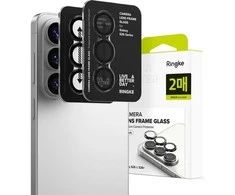 Telefono kameros apsauga Ringke Camera Frame Protector 2 vnt. Samsung Galaxy S26 / S26+ Plus juodos spalvos
