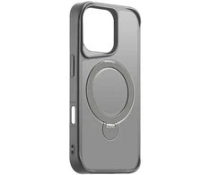 Telforceone Etteri Matt Mag Ring Apple iPhone 16 Pro 6,3" dėklas telefonui pilkos spalvos