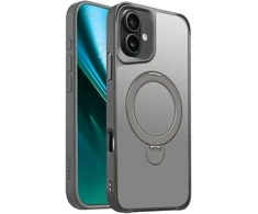 Telforceone Etteri Matt Mag Ring Apple iPhone 16 Plus 6,7" dėklas telefonui pilkos spalvos