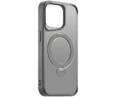 Telforceone Etteri Matt Mag Ring Apple iPhone 15 Pro Max 6,7" dėklas telefonui pilkos spalvos