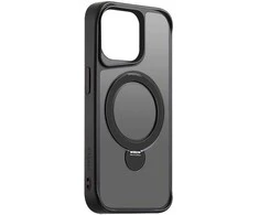 Telforceone Etteri Matt Mag Ring Apple iPhone 15 Pro Max 6,7" dėklas telefonui juodos spalvos