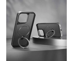 Telforceone Etteri Matt Mag Ring Apple iPhone 15 Pro 6,1" dėklas telefonui juodos spalvos