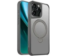 Telforceone Etteri Matt Mag Ring Apple iPhone 15 Pro Max 6,7" dėklas telefonui pilkos spalvos