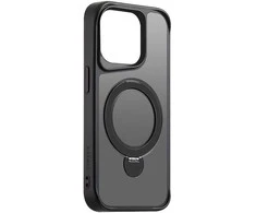 Telforceone Etteri Matt Mag Ring Apple iPhone 15 Pro 6,1" dėklas telefonui juodos spalvos