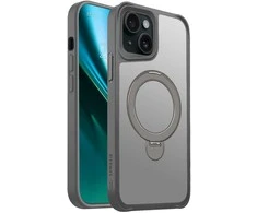 Telforceone Etteri Matt Mag Ring Apple iPhone 15 6,1" dėklas telefonui pilkos spalvos