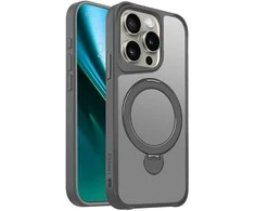 Telforceone Etteri Matt Mag Ring Apple iPhone 15 Pro 6,1" dėklas telefonui pilkos spalvos