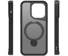 Telforceone Etteri Matt Mag Ring Apple iPhone 15 Pro 6,1" dėklas telefonui juodos spalvos