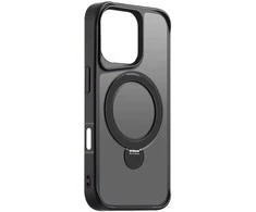Telforceone Etteri Matt Mag Ring Apple iPhone 16 Pro 6,3" dėklas telefonui juodos spalvos