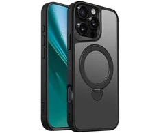 Telforceone Etteri Matt Mag Ring Apple iPhone 16 Pro Max 6,9" dėklas telefonui juodos spalvos