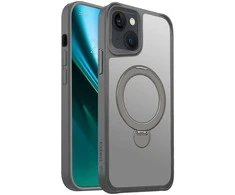 Telforceone Etteri Matt Mag Ring Apple iPhone 14 6,1" dėklas telefonui pilkos spalvos