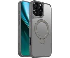 Telforceone Etteri Matt Mag Ring Apple iPhone 16 Pro Max 6,9" dėklas telefonui pilkos spalvos