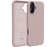 Etteri silikoninis Mag dėklas iPhone 16 Plus 6,7" šviesiai rožinis