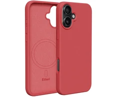 Etteri silikoninis Mag dėklas, skirtas iPhone 16 Plus 6,7" aviečių spalvos