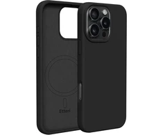 Etteri silikoninis Mag dėklas, skirtas iPhone 16 Pro 6,3" juodas