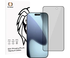 Galiausios stiklinės Tel Protect 10X Privacy Plus Titanium, skirtos iPhone 16 Pro/17 (dėklas)