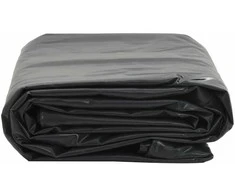 Tentinis audinys 650g / m² Juoda 1 x 2,5 m Drobė su PVC danga