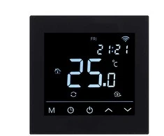 Termostatas HEATCOM HC91 Wi-Fi, juodas
