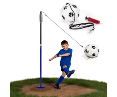 Tetherball futbolo treniruočių rinkinys su virve, stulpu, spyruokle, kamuoliu ir pompa, MOVEPRO