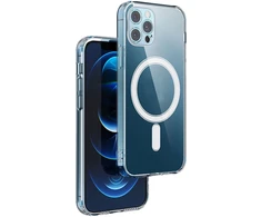 TFO „Anti Shock“ 1,5 mm „Mag“ dėklas, skirtas „iPhone 17 Pro“ 6,3" / „iPhone 18 Pro“ 6,3", skaidrus, su apsauga kamerai