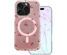TFO Cherry Mag dėklas, skirtas iPhone 16 Pro 6,3" su blizgučiais