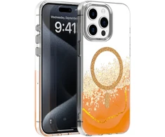 TFO Epoxy Mag dėklas, skirtas iPhone 15 Pro 6,1" oranžinis