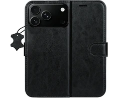 TFO Išmanusis „Luxe“ odinis dėklas, skirtas iPhone 17 Pro Max 6,9" / 18 Pro Max 6,9", juodas