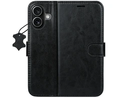TFO Išmanusis „Luxe“ odinis dėklas, skirtas iPhone 17 6,3" juodas