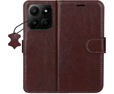 TFO Išmanusis „Luxe“ odinis dėklas, skirtas Honor 400 Smart / X7d 4G / X7d 5G, rudas