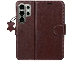 TFO Išmanusis „Luxe“ odinis dėklas, skirtas Samsung Galaxy S26 Ultra, rudas
