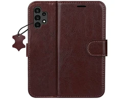 TFO Išmanusis „Luxe“ odinis dėklas, skirtas Samsung Galaxy A13 4G, rudas