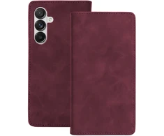 TFO Išmanusis Suede dėklas, skirtas Samsung Galaxy A36 5G / A37 5G, bordo spalvos