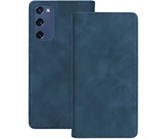 TFO Išmanusis Suede dėklas, skirtas Samsung Galaxy S20 FE / S20 Lite / S20 FE 5G, tamsiai mėlynas