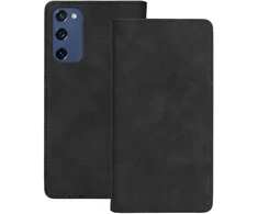 TFO Išmanusis Suede dėklas, skirtas Samsung Galaxy S20 FE / S20 Lite / S20 FE 5G, juodas