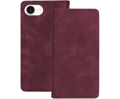 TFO Išmanusis zomšinis dėklas iPhone 16e / 17e, bordo spalvos