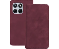 TFO Išmanusis zomšinis dėklas Motorola Edge 70 Fusion, bordo spalvos