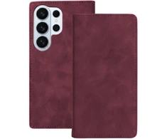 TFO Išmanusis zomšinis dėklas Samsung Galaxy S25 Ultra, bordo spalvos