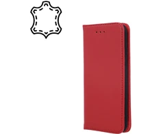 Telforceone TFO Natūralios odos „Smart Pro“ dėklas, skirtas iPhone 17 Pro 6,3", bordo spalvos