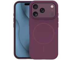TFO Plonas silikoninis Mag dėklas, skirtas iPhone 17 Pro Max 6,9" / iPhone 18 Pro Max 6,9", tamsios vyšninės spalvos