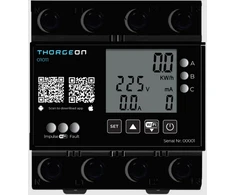 Thorgeon Elektros energijos matuoklis, 380Vac, 3 fazių, 80(100A), išmanus, DIN bėgelio tvirtinimas, Wi-Fi, TUYA / Smart Life