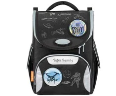 Tiger_Family Mokyklinė kuprinė TGNQ-107A(1), juoda, 31x19x35 cm