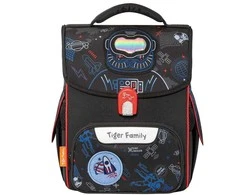 Tiger_Family Mokyklinė kuprinė Tiger Family TGJL-099A(1)juoda19x31x36 cm