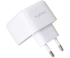 Tinklo įkroviklis PD 35W 2x USB-C Maxximus Thunder baltos spalvos