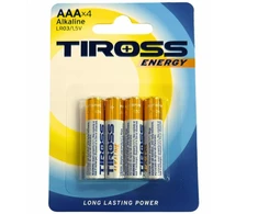 TIROSS ŠARMINĖS BATERIJOS LR03 4vnt.