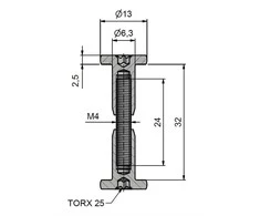 TKZ Plokščių veržikliai 8601/X, 32 mm