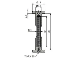 TKZ Plokščių veržikliai 860X, 38 mm