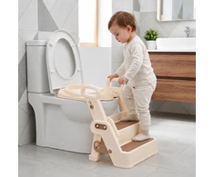 Toilet training seat for children with steps, ladder and handles ECOTOYS