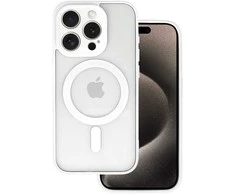 Topt Acrylic Color Magsafe dėklas skirtas Apple iPhone 16 Pro Max baltos spalvos