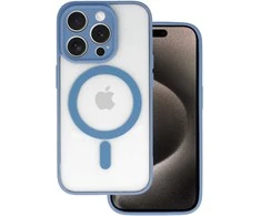 Topt Acrylic Color Magsafe dėklas skirtas Apple iPhone 14 Pro light mėlynos spalvos