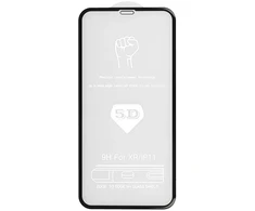 Riposo Apsauginis stiklas „5D“ įvairiems telefonų modeliams, juodas IPHONE 11 PRO (5.8')
